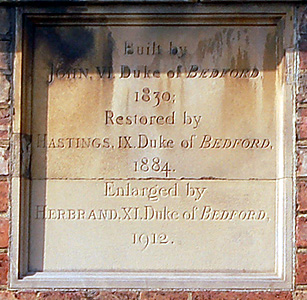 Plaque on the Town Hall March 2012